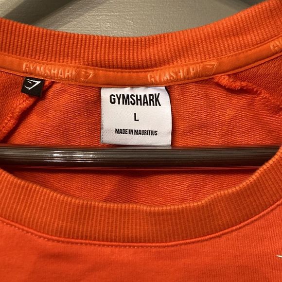 Gymshark Training Cropped Sweater Sweatshirt in Solar Orange Size Large - Picture 8 of 11